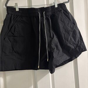 J. Crew Paddle Swim Black Drawstring Shorts